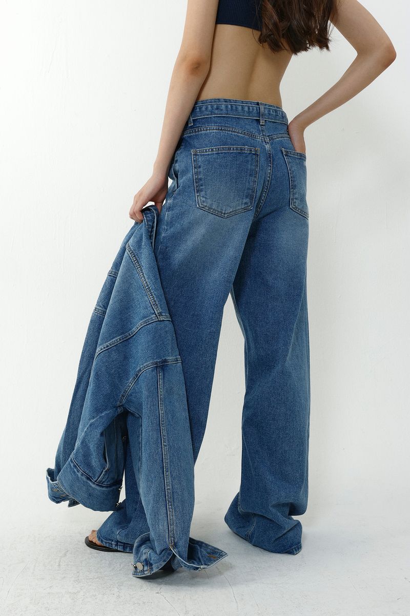 BELTED DENIM_BLUE