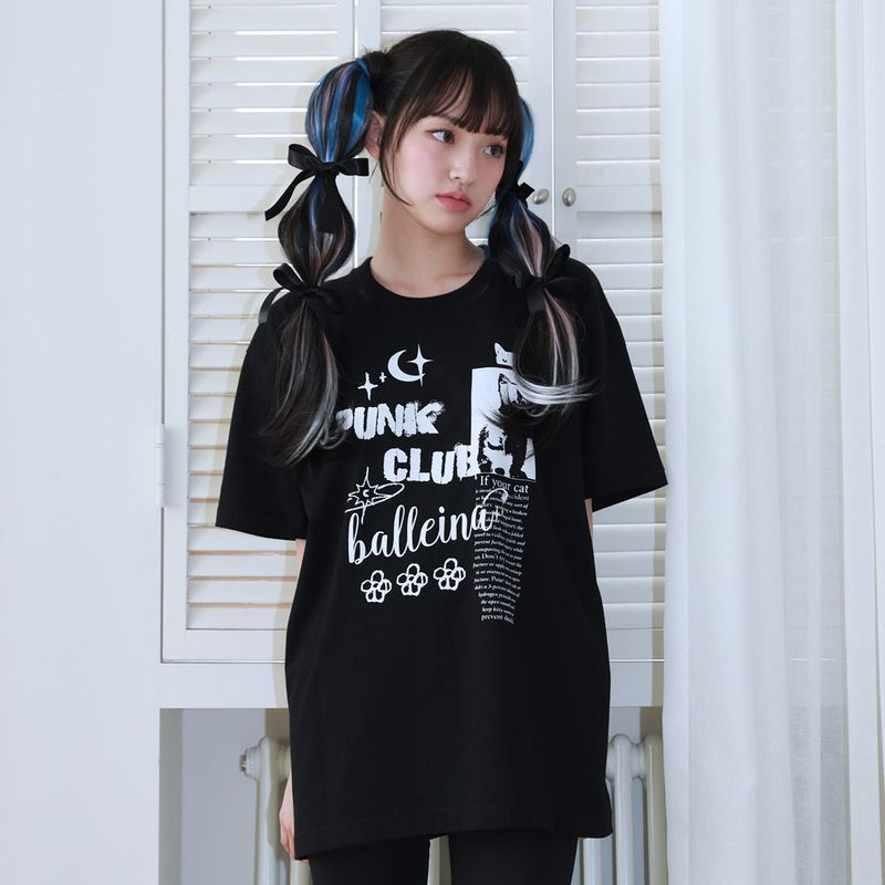 CLUT STUDIO（クラットスタジオ）の「0 6 パンクバンドキャットTシャツ（トップス）」