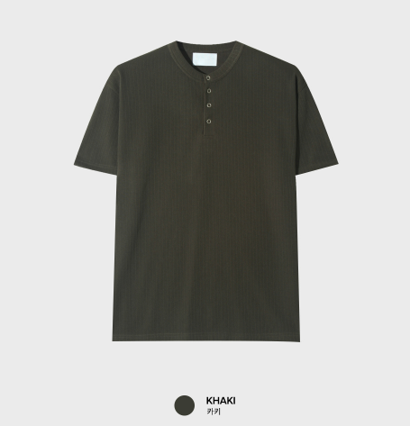 Look Lachief Standard Henry Neck Ribbed Short Sleeve