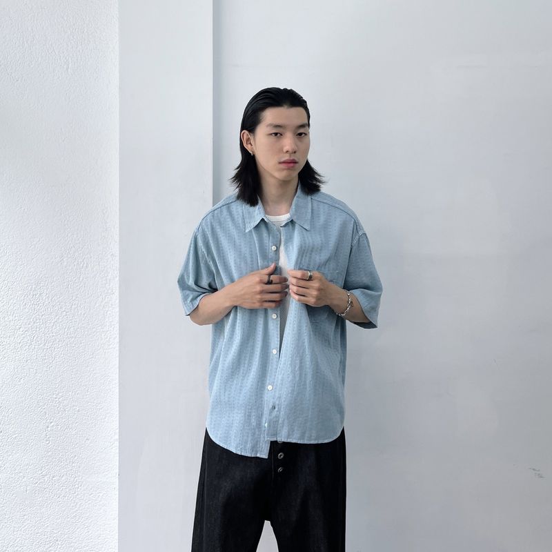 Vertical Line Boxy Shirt