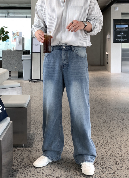 Nechis Washed Wide Denim Pants