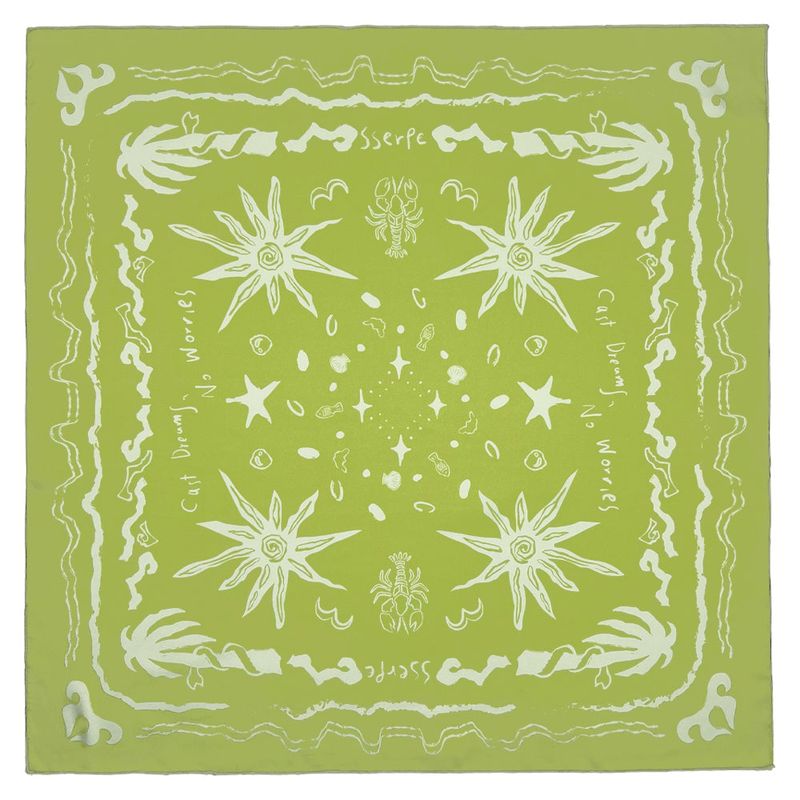 Sserpe（セルぺ）の「Cast Dreams No Worries Scarf Light Green（Fashion Accessories）」