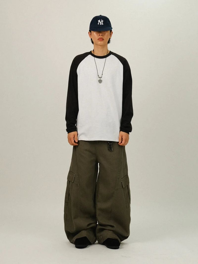HP Curved Cargo Denim Pants