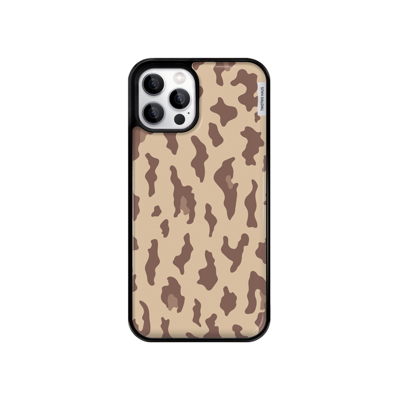 cloud leopard case - beige