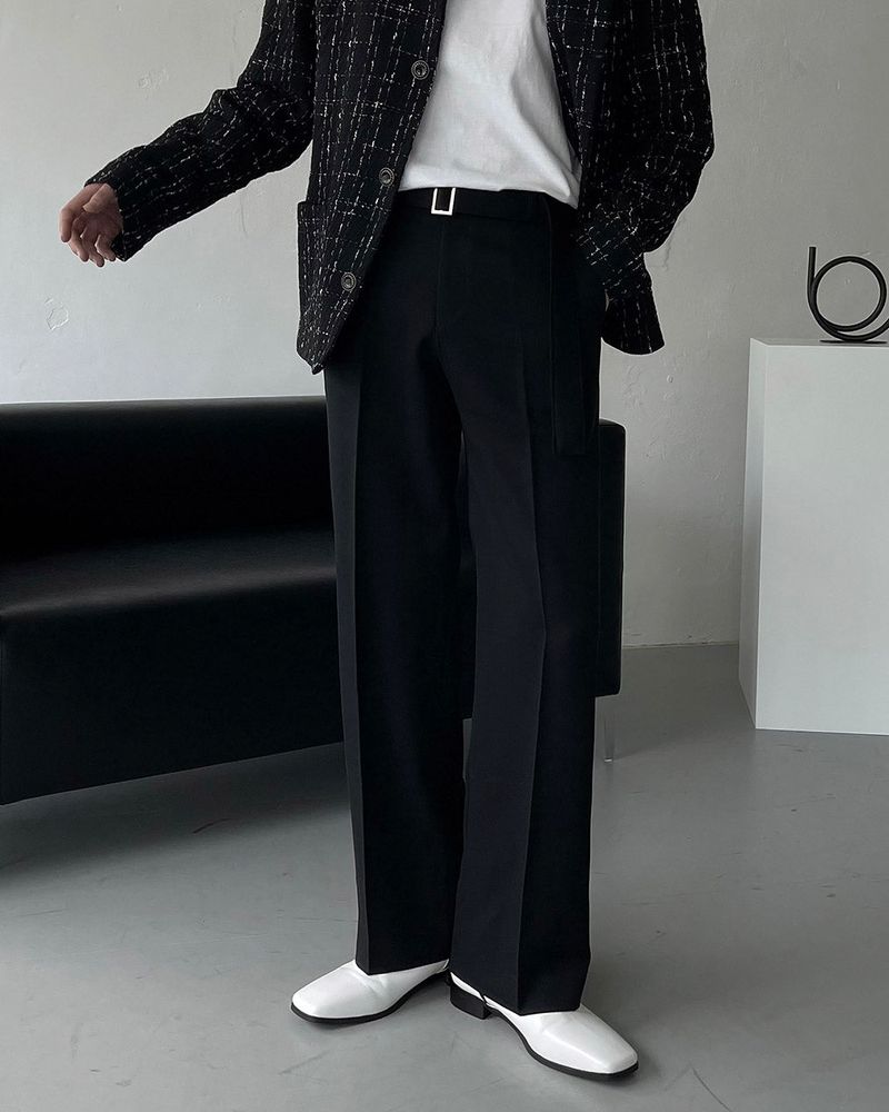 MT Belt Wide Slacks (2 colors)