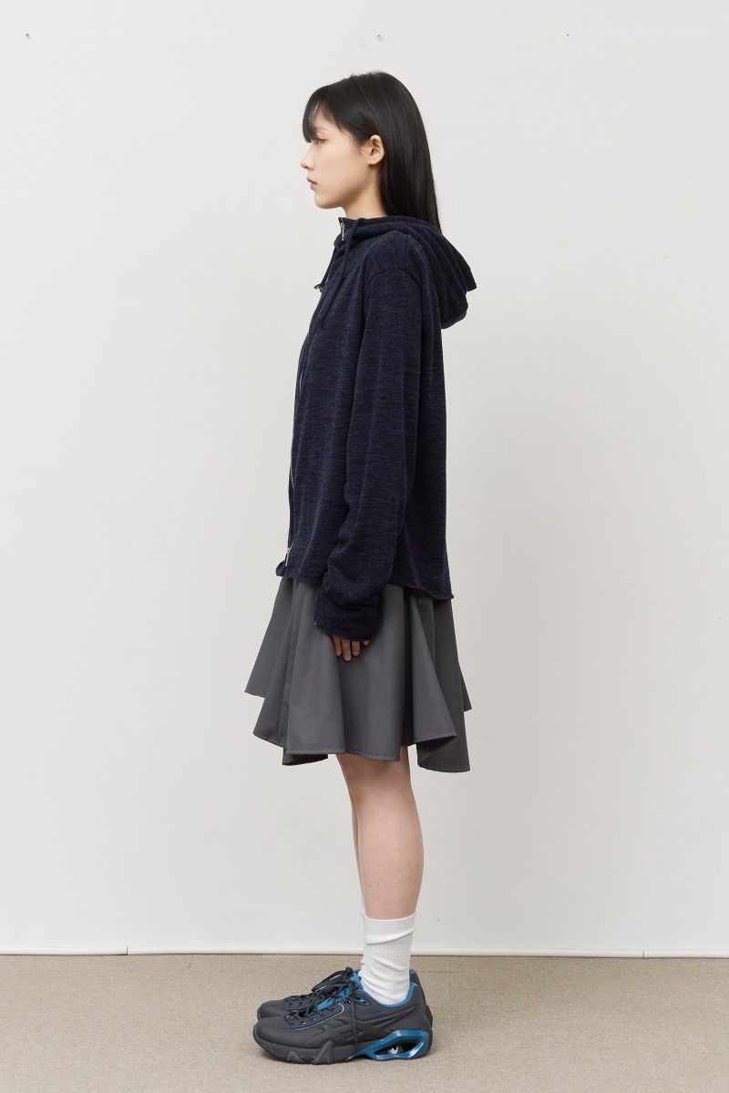 (W) Piece Unbalance Skirt