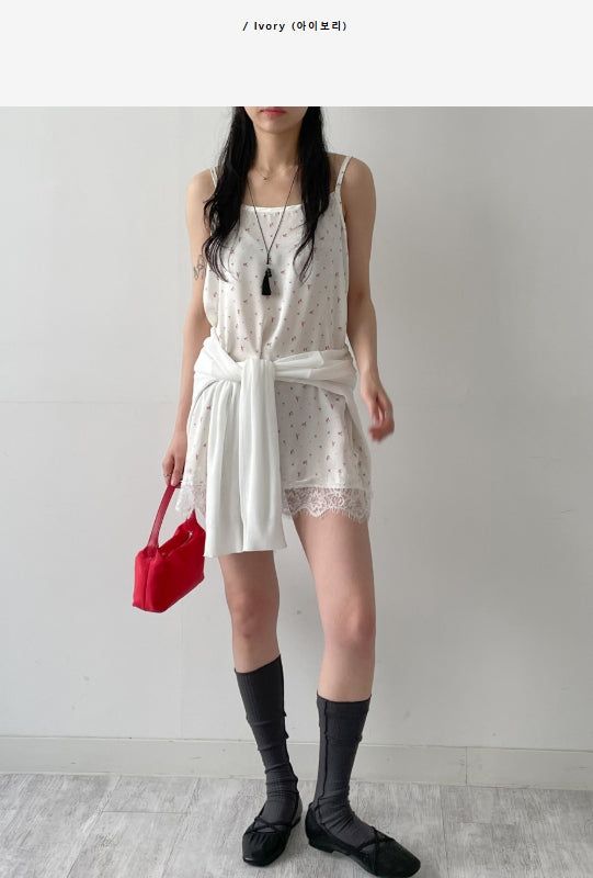 INCHANT ME(インチャントミー)の「Flower Satin Layered Bustier One Piece(Dresses)」