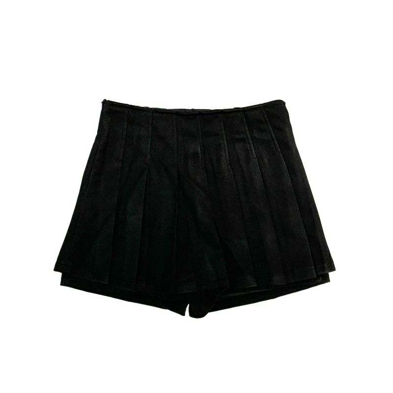 Wool pleated pants skirt