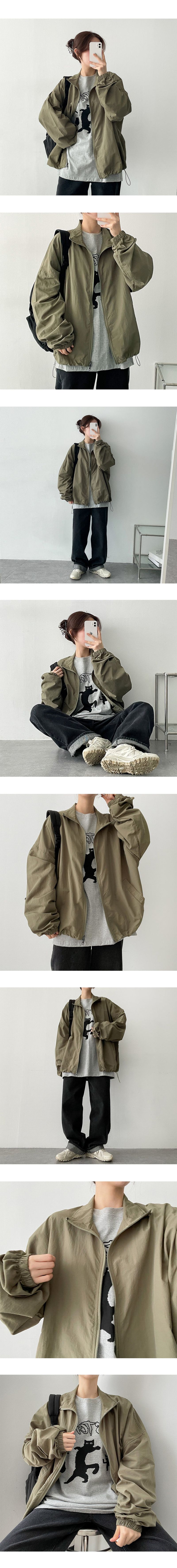 Burns String Two-Way Zip-Up Jumper