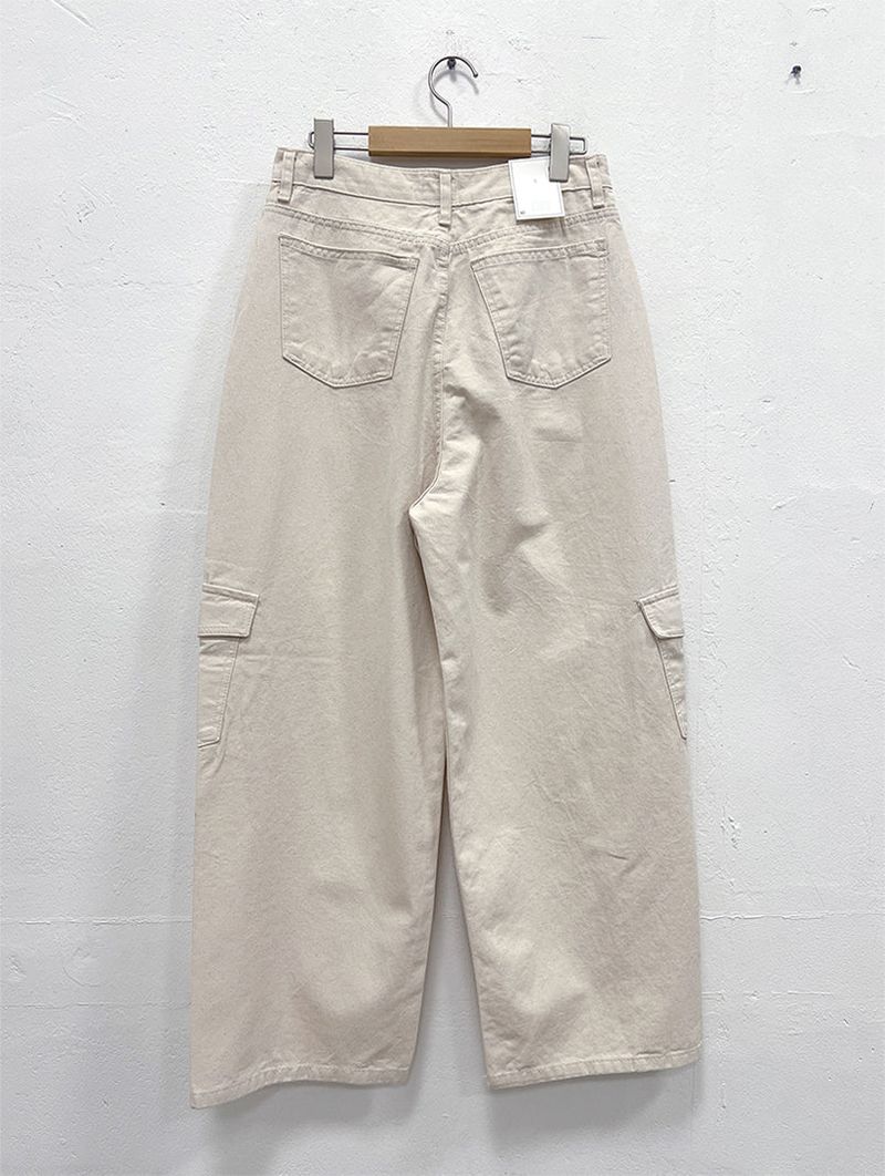 SLASH CARGO COTTON PANTS (2COLOR)