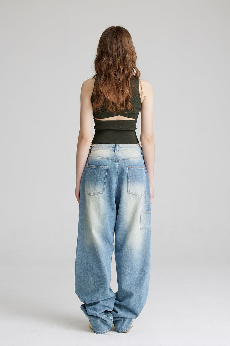CARPENTER LOOSEFIT DENIM PANTS BRUSH