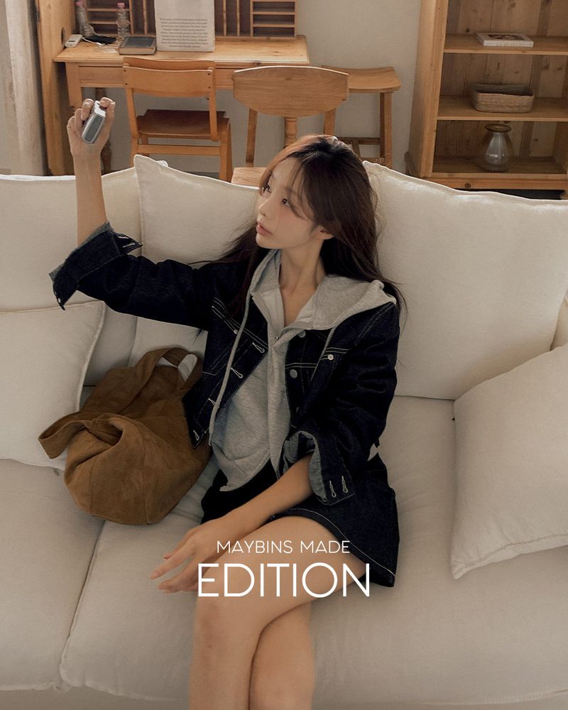 Lee Denim jacket & mini skirt set (including underpants)