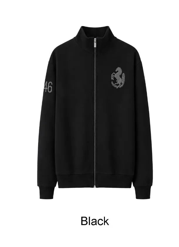 Nica Horse Embroidered Zip-Up