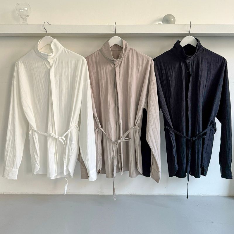 String High Neck Shirt -3colors