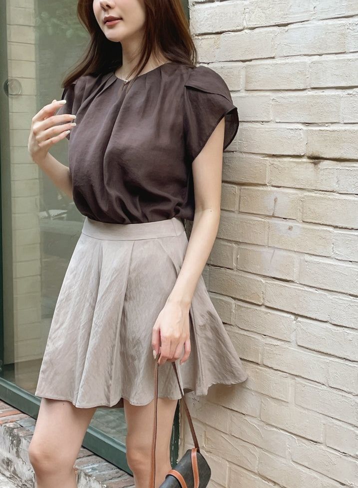 Sally Pintuck Pearl Button Tulip Blouse