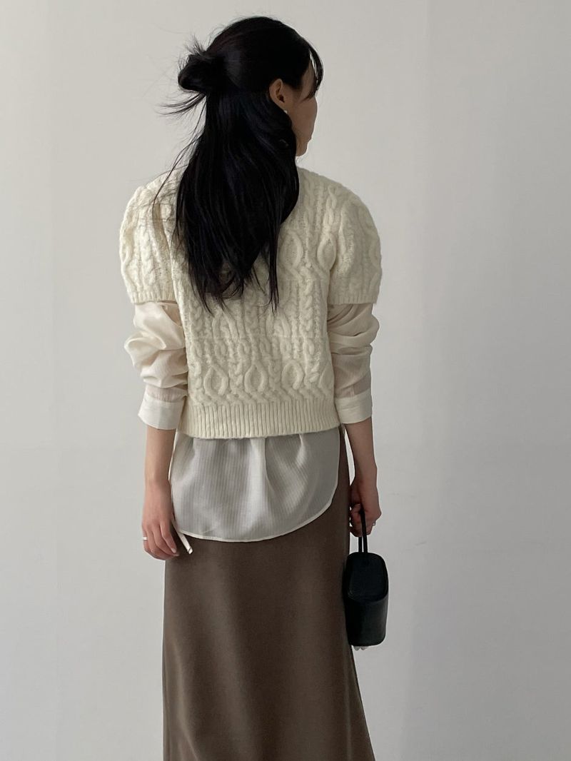 Maxi Wool A-Line Long Skirt