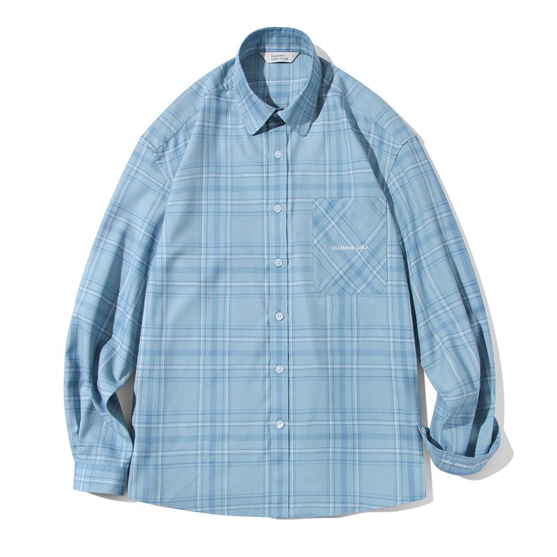 DIAMOND LAYLA(ダイアモンドレイラ)の「Layla The reason for love Holiday Check Shirt S71 Canal Blue(Tops)」
