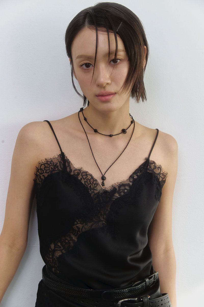 Onyx drop necklace (2 size)