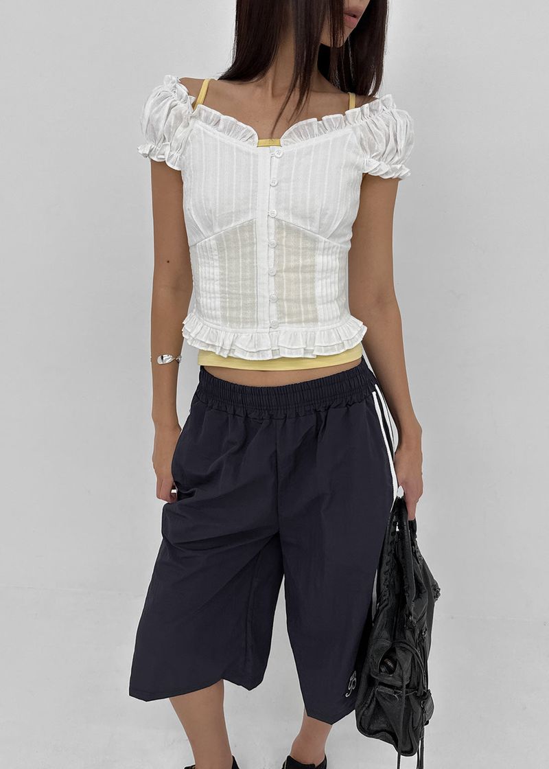 [MADE] Heriki Two-Way Frill Blouse