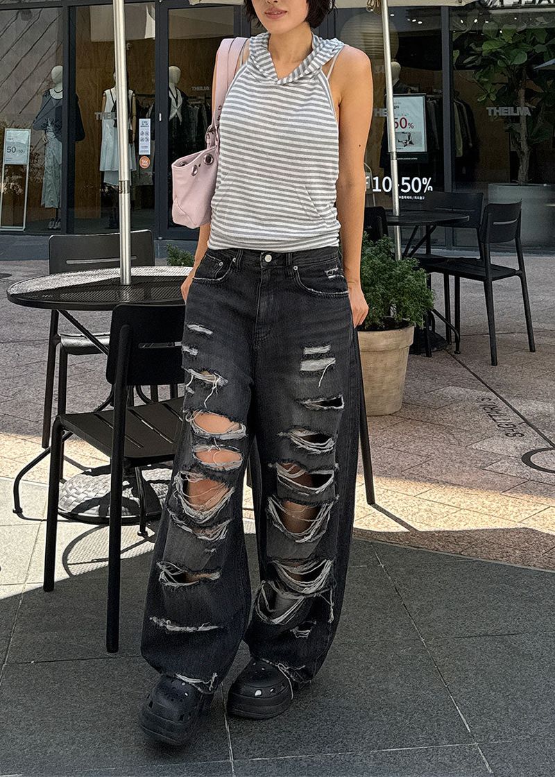 DAMAGE VINTAGE DENIM PANTS