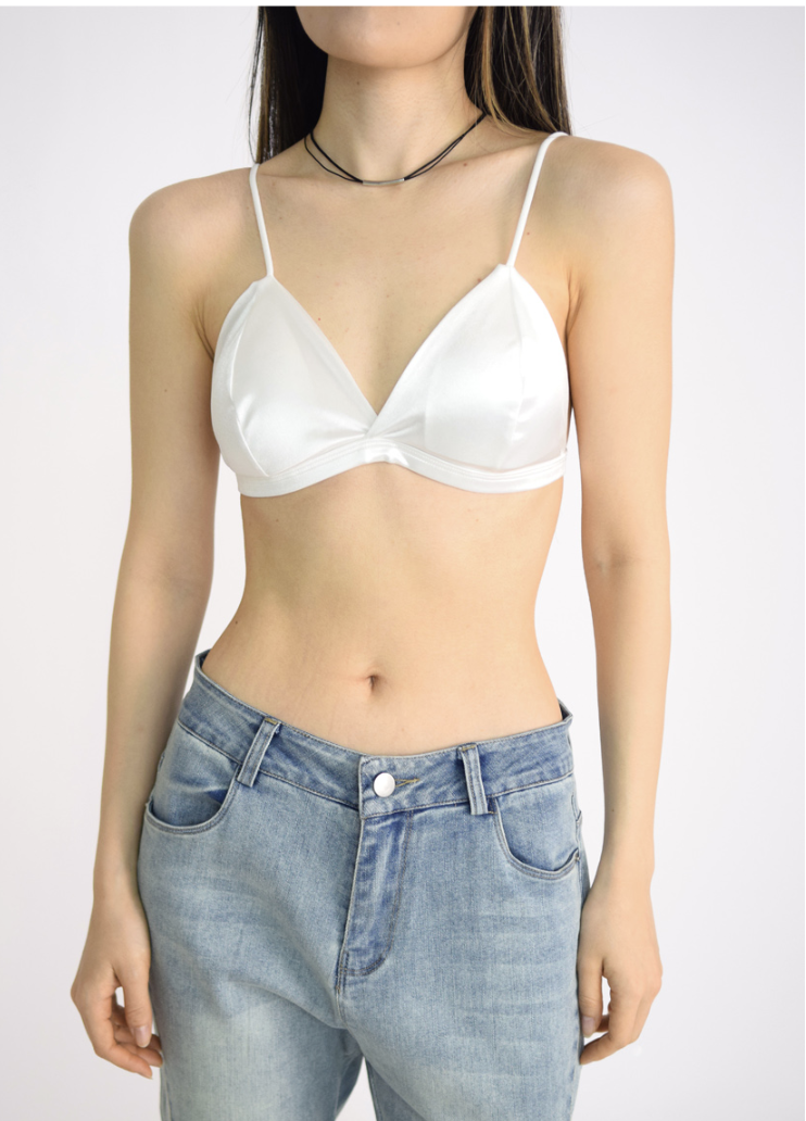 satin sense top(2color)