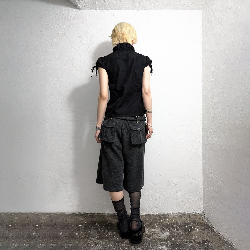 ベルト付き カーゴクロップドパンツ