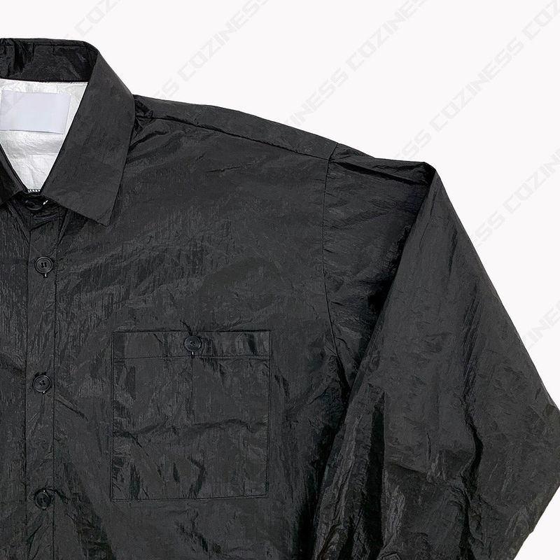 CR Laminating Cropped Jacket (2 colors)