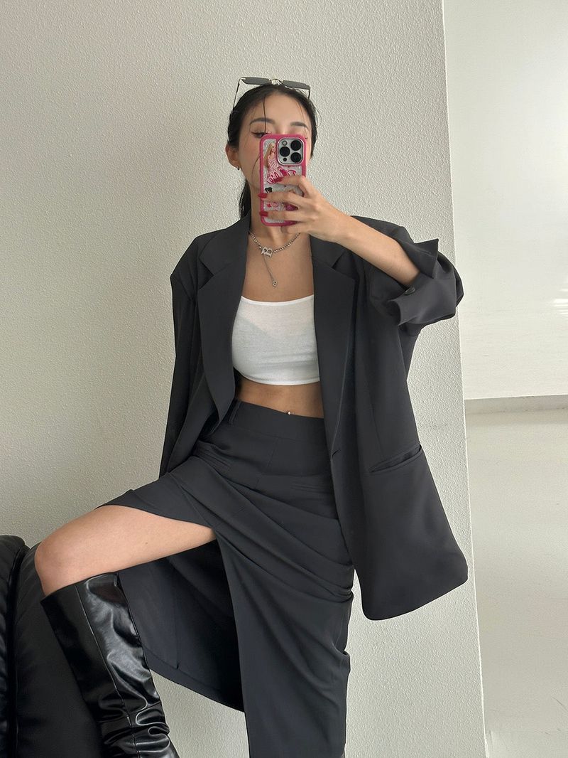 Mega Oversized Fit Blazer Jacket