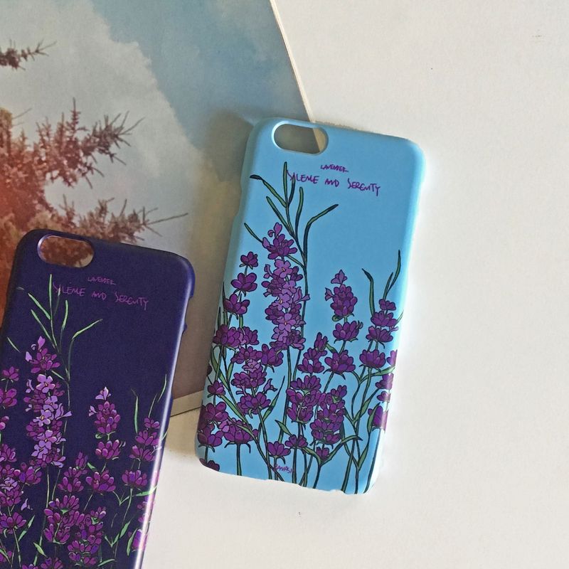 Lavender Under Clouds (iPhone) Matt Hard Case