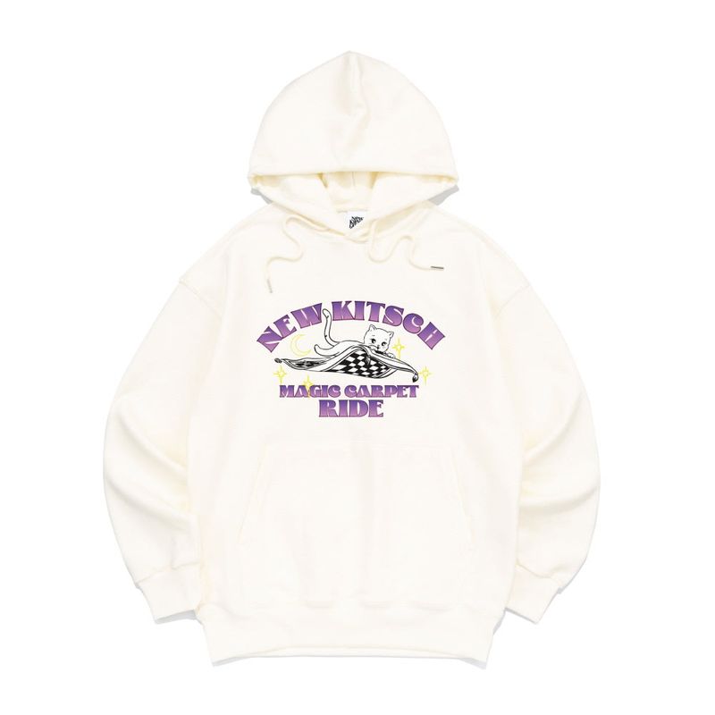 MAGIC CARPET HOOD TEE-IVORY