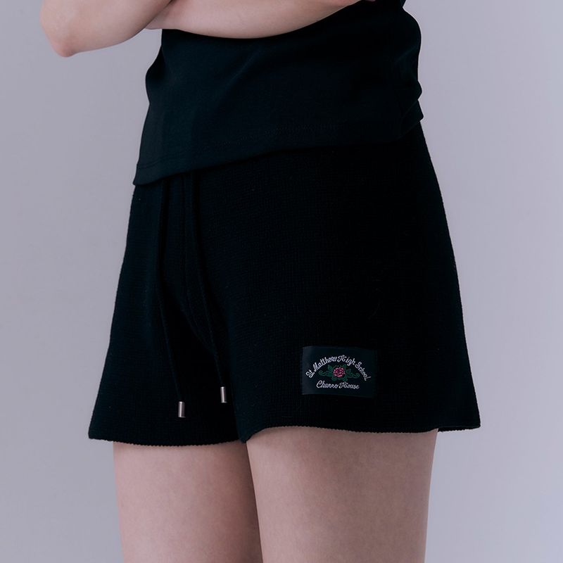 Knitted shorts (BLACK)