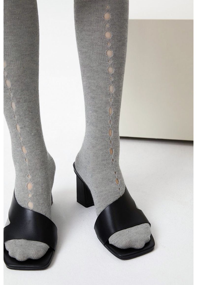 hole knee socks (4 color)