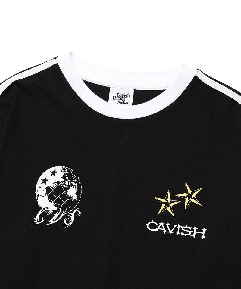 GLOBE FOOTBALL LS TEE BLACK(CV2FSUT552A)