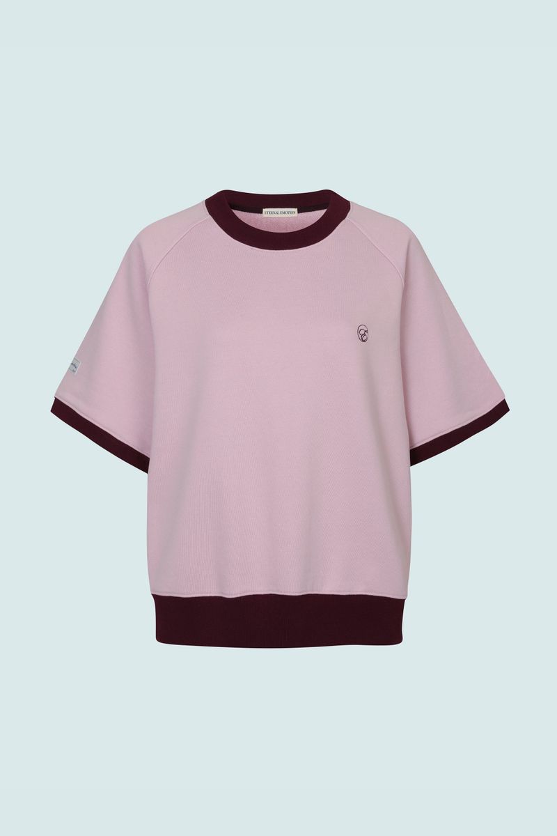 COMFORT REGLAN SHORT SWEATSHIRTS (PINK)