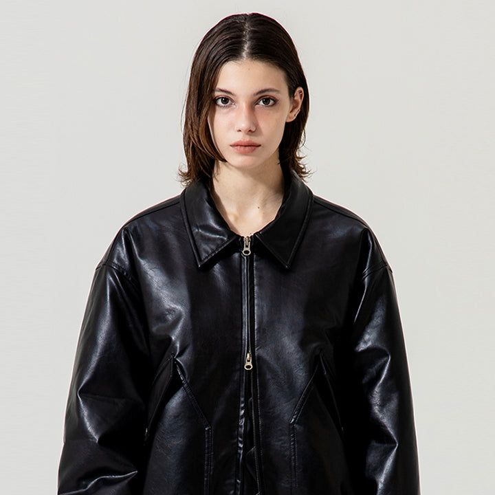 ECO LEATHER MA-1 JACKET