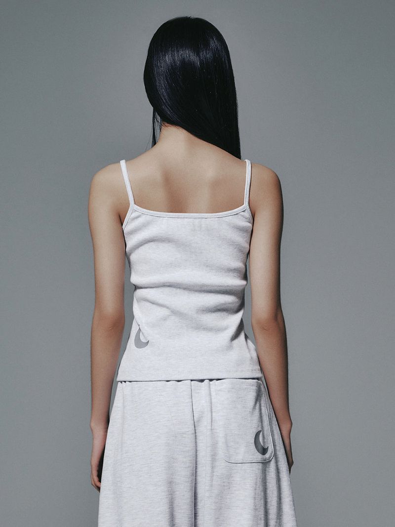 MOON SLEEVELESS HEATHER GREY