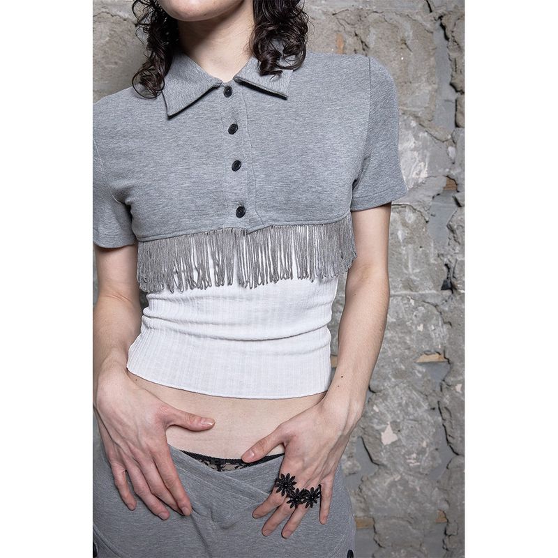 FRINGE CROP POLO