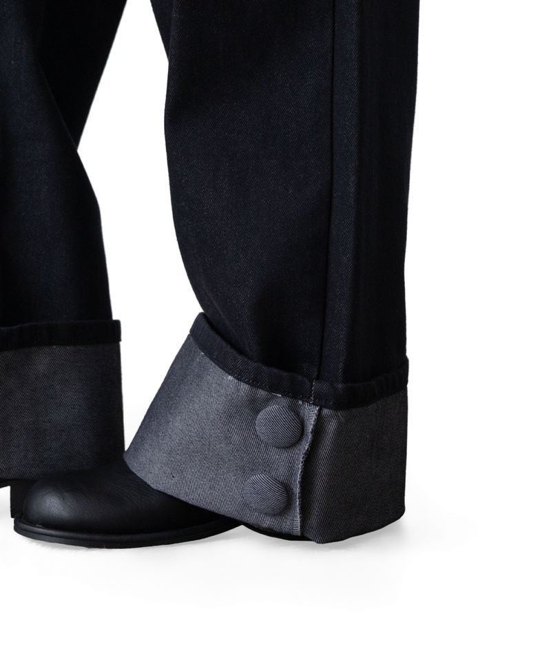 Gus Roll-Up Straight Low-Rise Denim