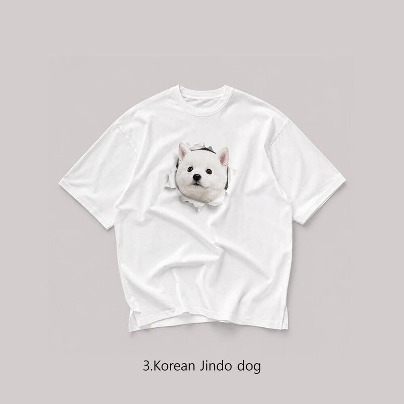 [A-T0301] アンニョンドッグ半袖Tシャツ (7タイプ)