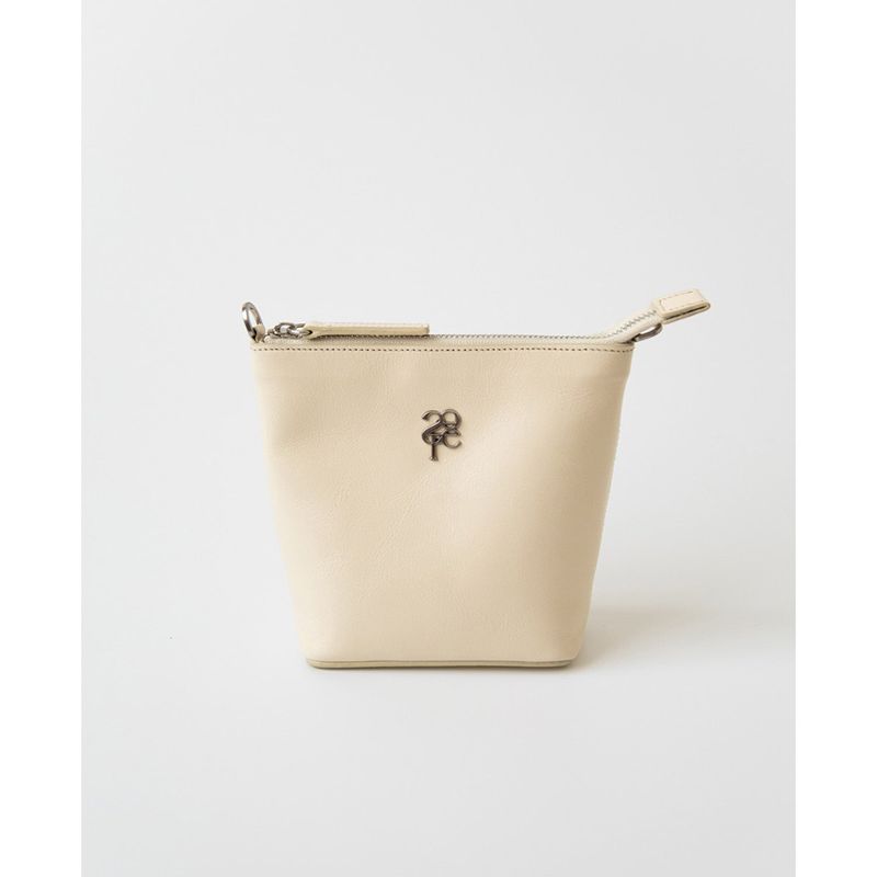 leather mignon bag - butter / strap - ( cowleather, chain)