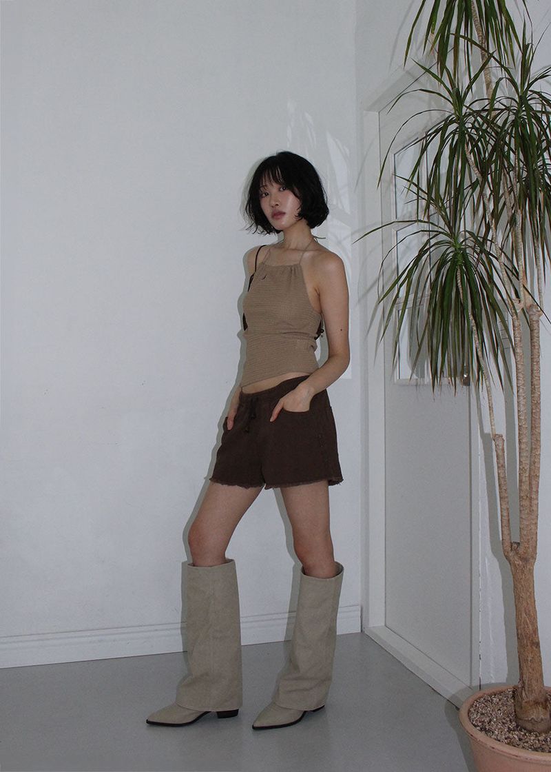 LINEN WESTERN BOOTS
