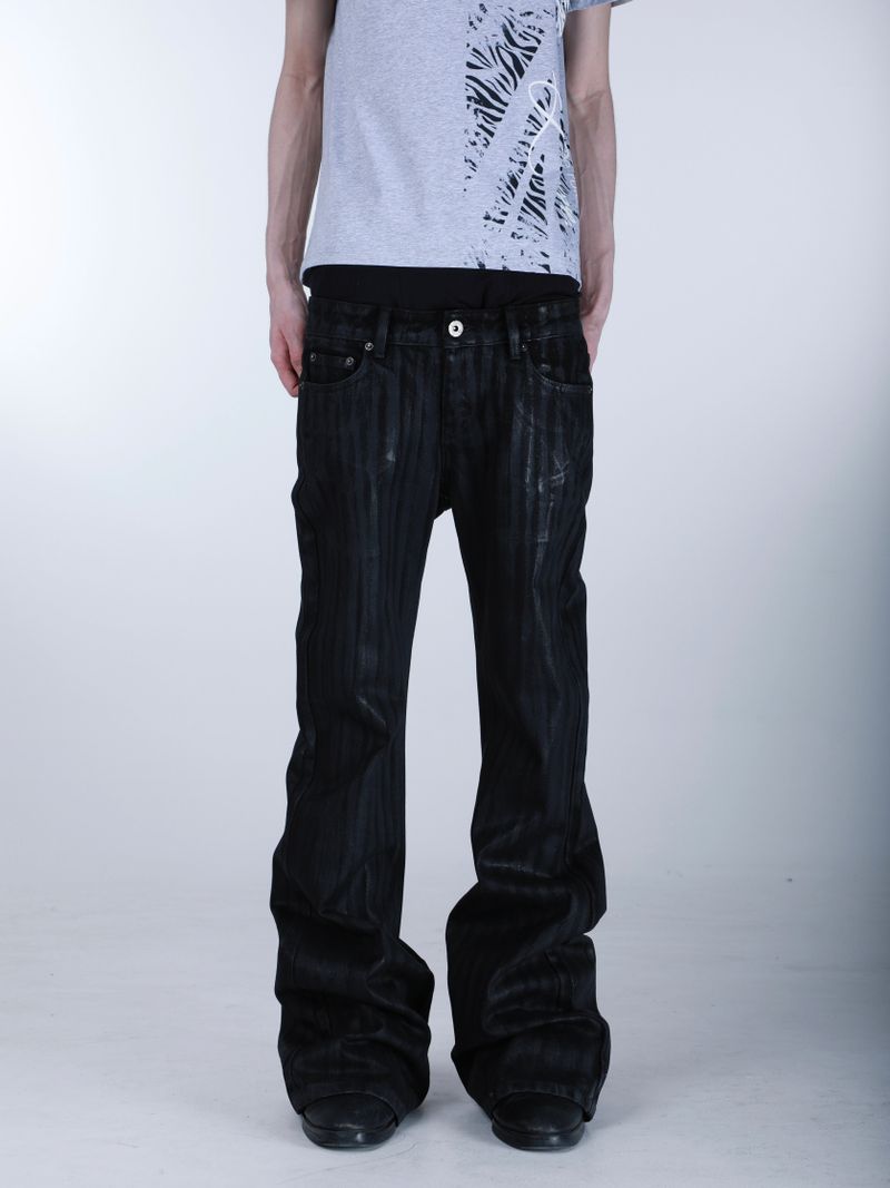 SEXXDEVIL "DESIRE" Waxed Denim Jeans