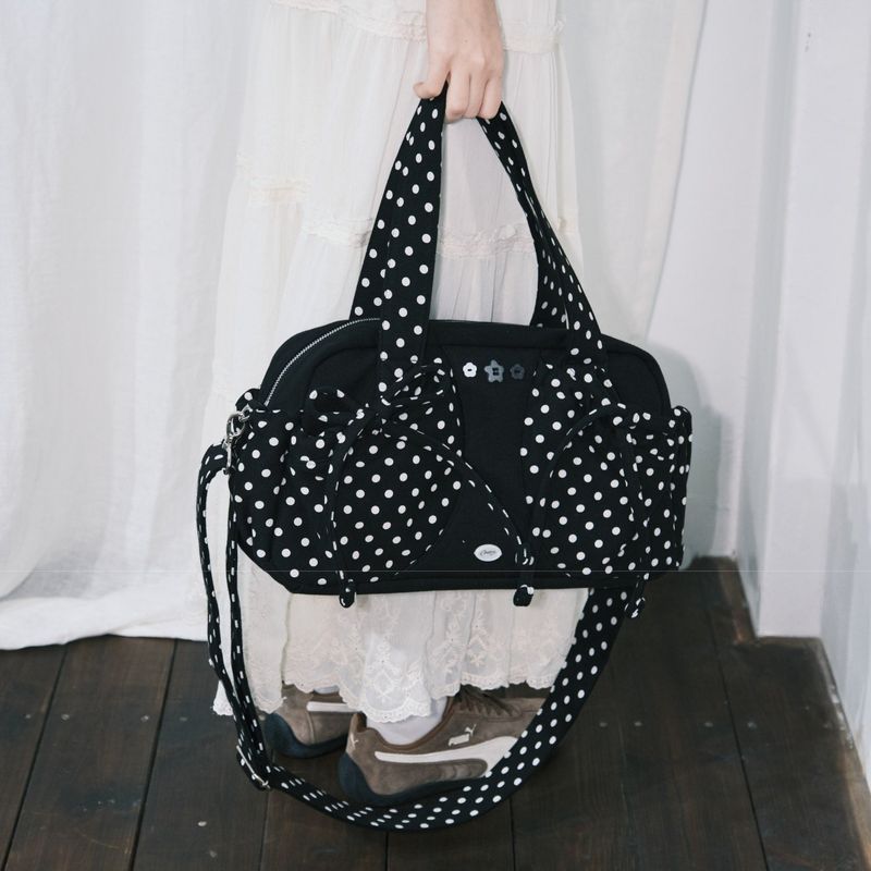 Dot button bag_black