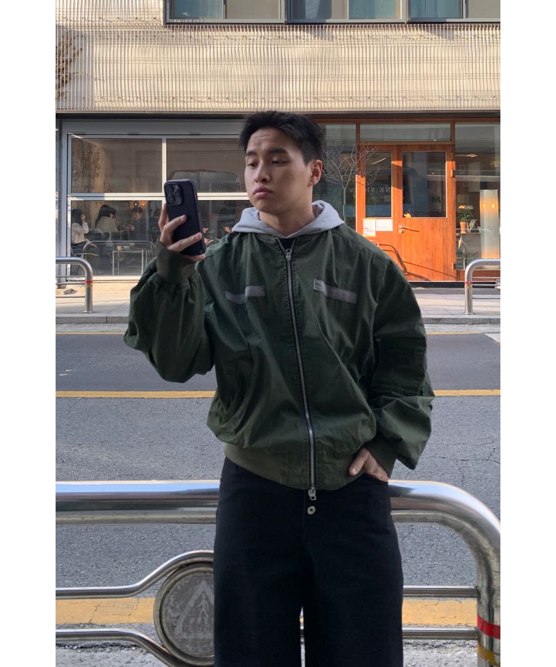 sobaq（ソバック）の「Garment Washing MA-1 Crop Flight Jumper（Jackets/Outerwear）」