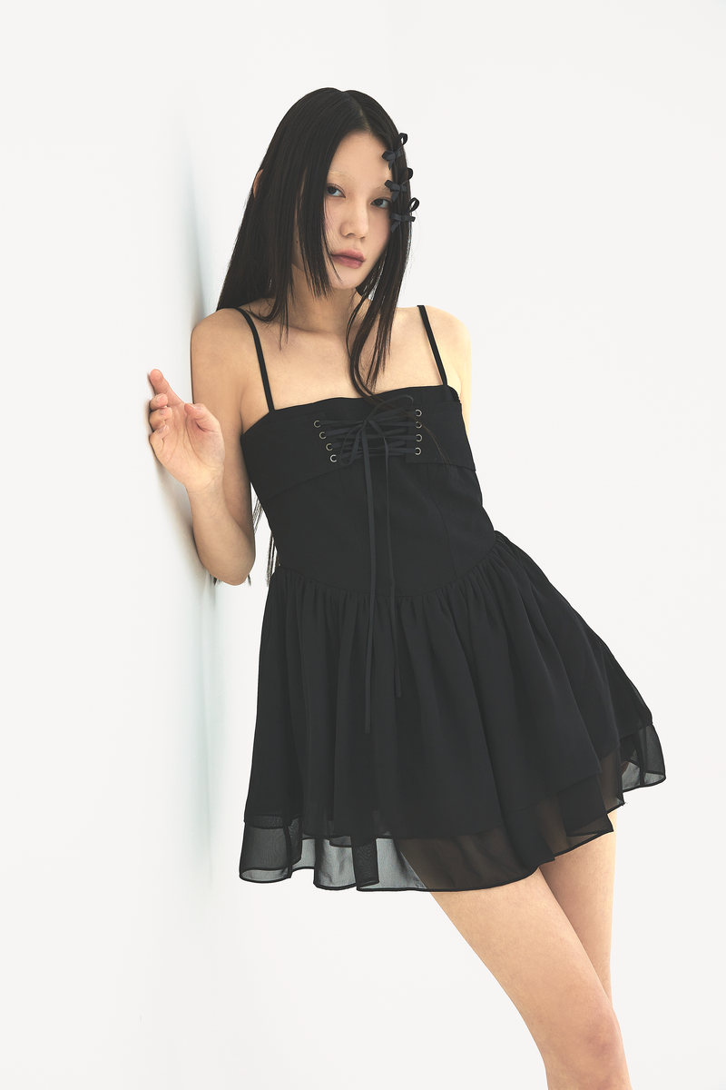 Bustier dress Black