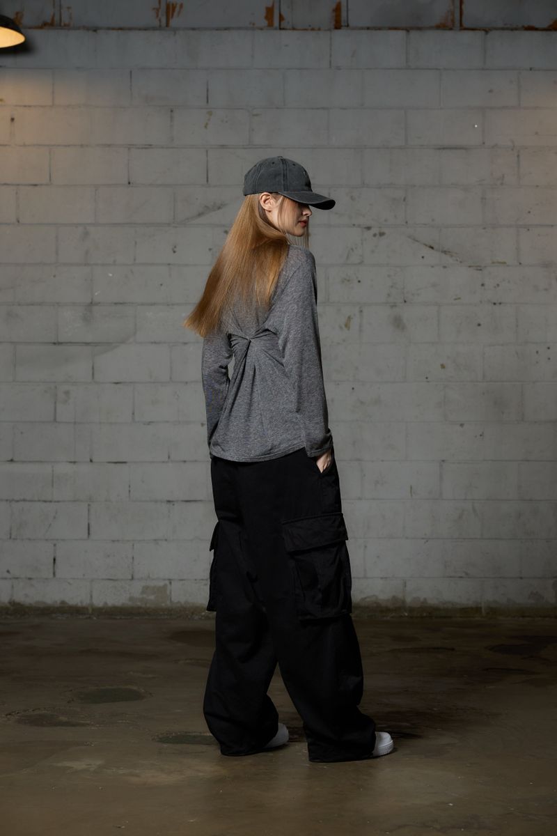 FAIRY WOOL LONG SLEEVE / CHARCOAL