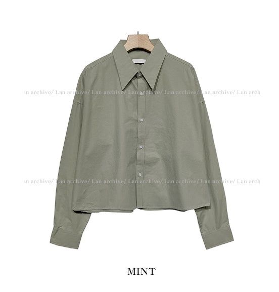 Cutty washed cropped shirt