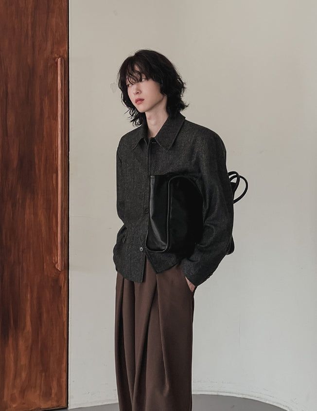Lemad herringbone wool jacket