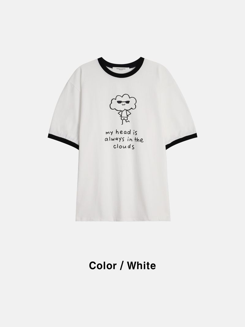 Cloud Ringer Loose Fit Short Sleeve 2COLOR