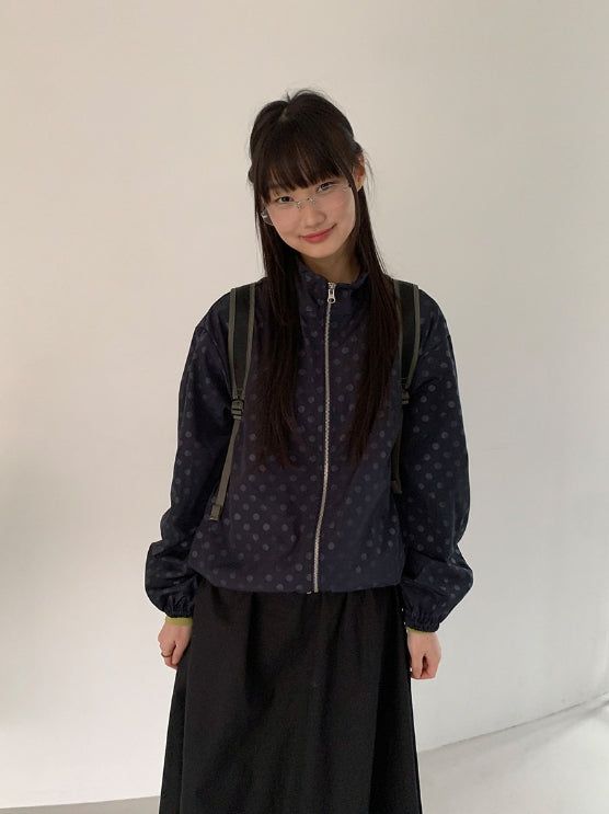 BAON（バオン）の「Hapeul Two-Way Dot Windbreaker（Jackets/Outerwear）」